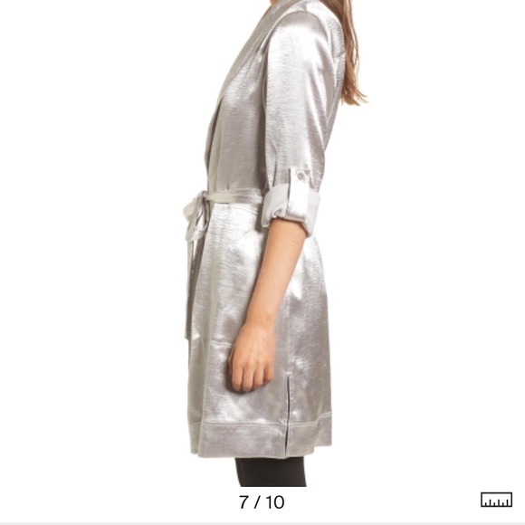 Line & dot reue silver coat jacket - Picture 6 of 8